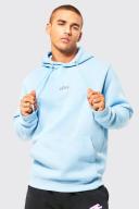 Mens Light Blue Offcl Over The Head Hoodie