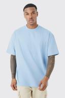 Mens Light Blue Oversized Basic T-Shirt