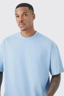 Mens Light Blue Oversized Basic T-Shirt
