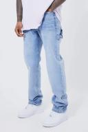 Mens Light Blue Relaxed Fit Carpenter Jeans