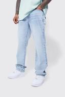 Mens Light Blue Relaxed Fit Carpenter Jeans