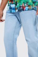 Mens Light Blue Relaxed Fit Jeans