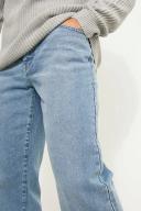 Mens Light Blue Relaxed Fit Rigid Flared Jeans