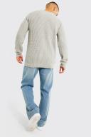 Mens Light Blue Relaxed Fit Rigid Flared Jeans