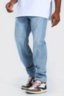 Mens Light Blue Relaxed Fit Rigid Jeans