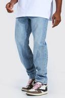 Mens Light Blue Relaxed Fit Rigid Jeans
