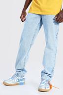Mens Light Blue Relaxed Fit Rigid Jeans