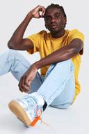Mens Light Blue Relaxed Fit Rigid Jeans