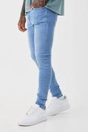 Mens Light Blue Super Skinny Stretch Jean
