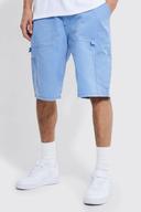 Mens Light Blue Tall Relaxed Fit Carpenter Cargo Short