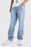 Mens Light Blue Tall Relaxed Rigid Jean