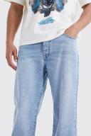 Mens Light Blue Tall Relaxed Rigid Jean