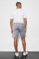 Mens Light Grey Fixed Waist Skinny Formal Short