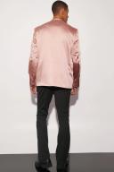 Mens Light Pink Boxy Oversized Satin Blazer