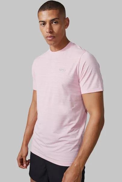 Mens Light Pink Man Active Lightweight Performance T-Shirt