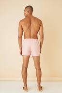 Mens Light Pink Short Length Cargo Bungee Swim Shorts