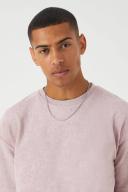 Mens Lilac Oversized Premium Towelling T-Shirt