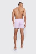 Mens Lilac Short Length Pintuck Swim Shorts