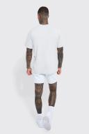 Mens Lilac Slim Fit Coloured Denim Short