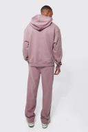Mens Mauve Oversized Limited Premium Boxy Hoodie