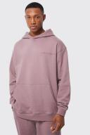 Mens Mauve Oversized Limited Premium Hoodie