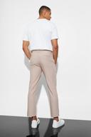 Mens Mauve Slim Crop Suit Trousers