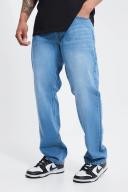 Mens Mid Blue Relaxed Fit Rigid Jeans