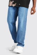 Mens Mid Blue Relaxed Fit Rigid Jeans