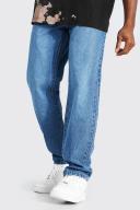 Mens Mid Blue Relaxed Fit Rigid Jeans
