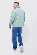 Mens Mid Blue Relaxed Rigid Jean