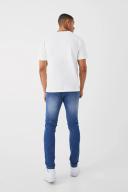 Mens Mid Blue Skinny Stretch Jean