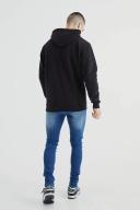 Mens Mid Blue Tall Super Skinny Stretch Jean