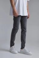 Mens Mid Grey Skinny Stretch Jean