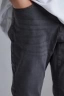 Mens Mid Grey Skinny Stretch Jean