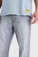 Mens Mid Grey Tall Relaxed Rigid Jean