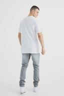 Mens Mid Grey Tall Slim Rigid Jean