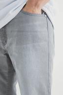 Mens Mid Grey Tall Slim Rigid Jean