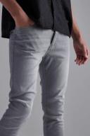 Mens Mid Grey Tall Stretch Skinny Fit Jean