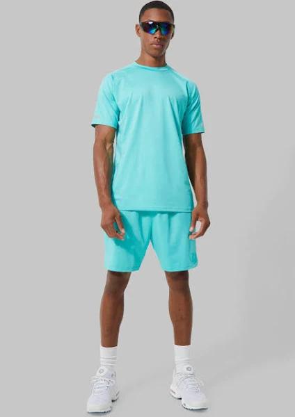 Mens Mint Man Active Contrast T-Shirt and Short Set