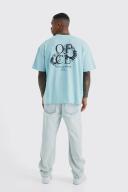 Mens Mint Oversized Ofcl Daisy Print T-Shirt