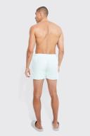 Mens Mint Short Length Pintuck Swim Shorts