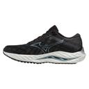 Mens Mizuno Wave Inspire 19, Black/Glacial Ridge/Illusion Blue / 7.5
