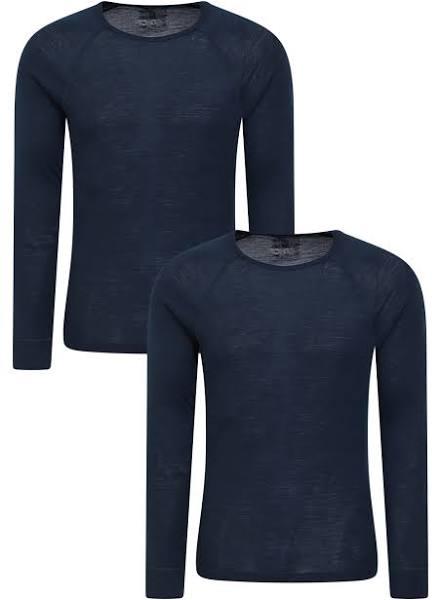 Mens Mountain Warehouse Merino Thermal Top Multipack - Blue
