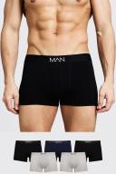 Mens Multi 5 Pack Mixed Colour Man Trunks