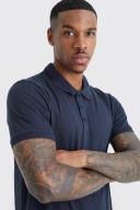 Mens Navy Basic Polo