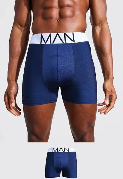 Mens Navy Man Dash Sports Boxer