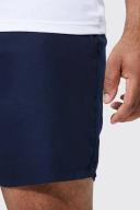Mens Navy Plus Mid Length Plain Swim Shorts