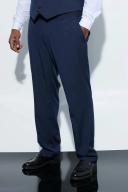 Mens Navy Plus Slim Suit Trousers