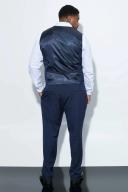Mens Navy Plus Slim Suit Trousers