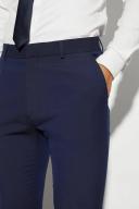 Mens Navy Tall Skinny Suit Trousers